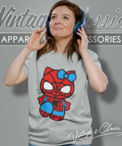 Spiderman Hello Kitty Women T Shirt