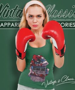 Spiderman Hug Grave Stan Lee Tank Top Racerback