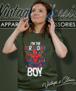 Spiderman Im The Birthday Boy Women T Shirt