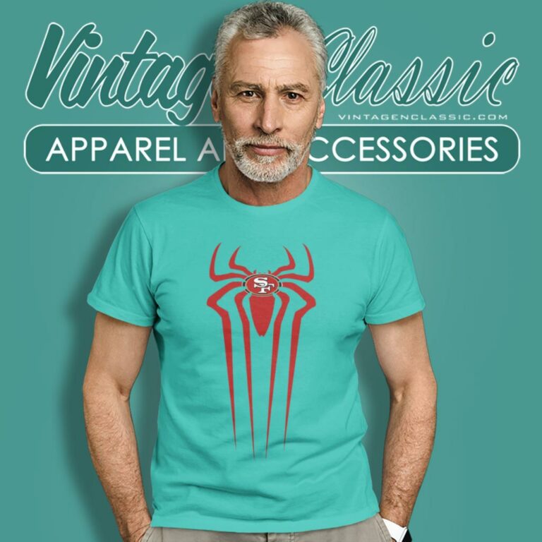 Spiderman Logo In 49ers T Shirt Spiderman Logo In 49ers T Shirt