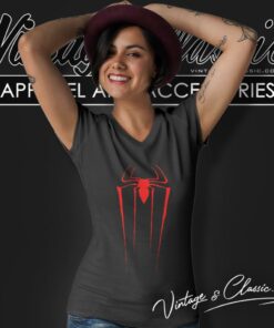 Spiderman Logo V Neck TShirt