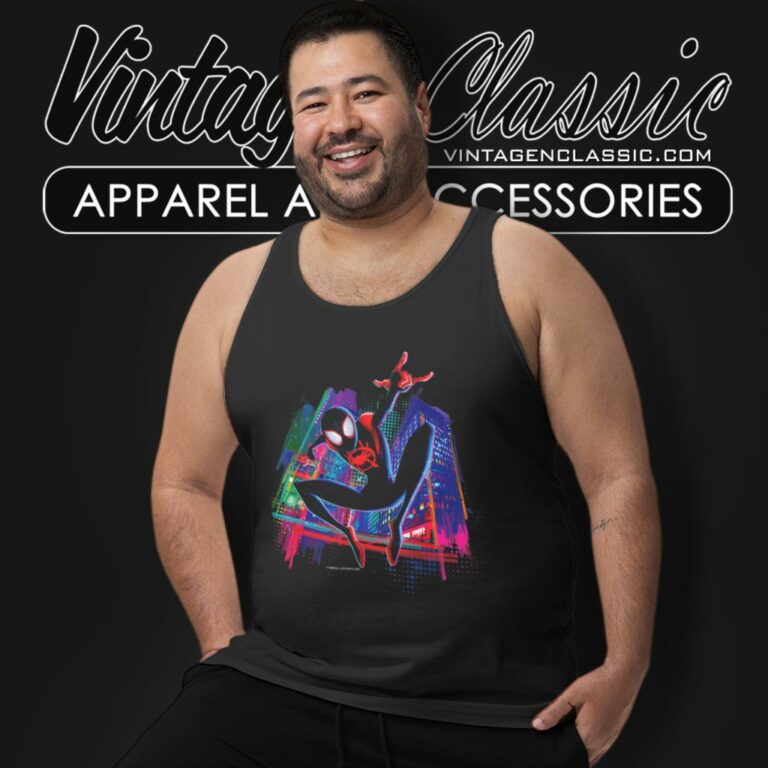 Spiderman Miles Morales Tank Top Racerback Spiderman Miles Morales Tank Top Racerback