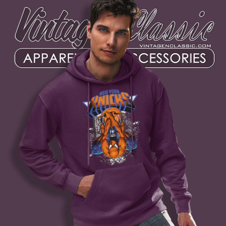 Spiderman New York Knicks Hoodie Spiderman New York Knicks Hoodie