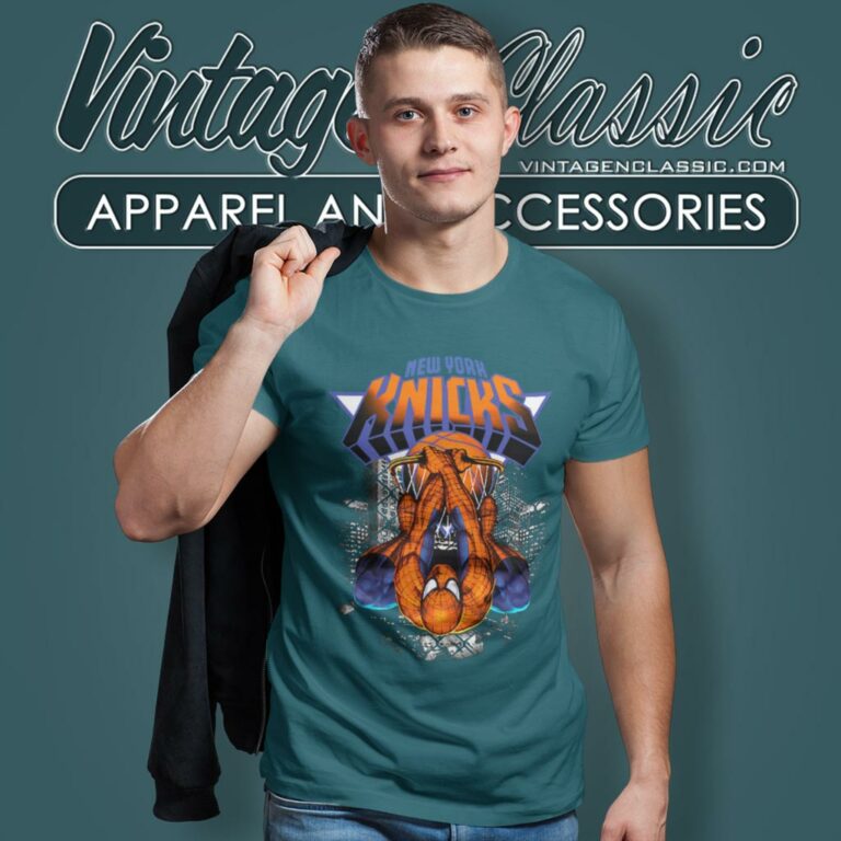 Spiderman New York Knicks T Shirt Spiderman New York Knicks T Shirt