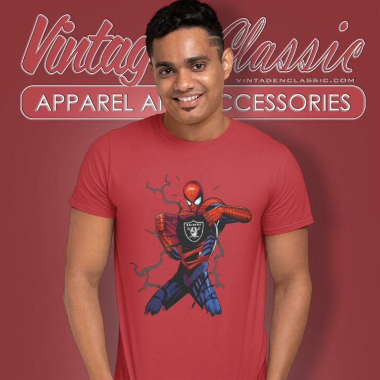 Spiderman Oakland Raiders T Shirt Spiderman Oakland Raiders T Shirt