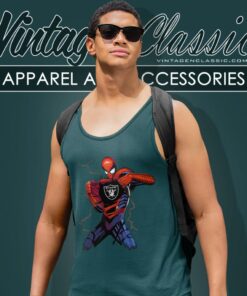Spiderman Oakland Raiders Tank Top Racerback
