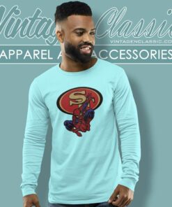 Spiderman San Francisco 49ers Long Sleeve Tee