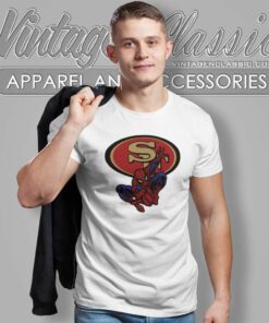 Spiderman San Francisco 49ers T Shirt