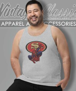Spiderman San Francisco 49ers Tank Top Racerback