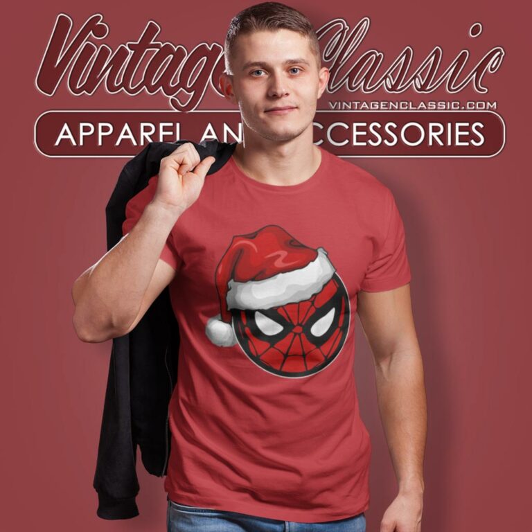 Spiderman Santa Hat T Shirt Spiderman Santa Hat T Shirt