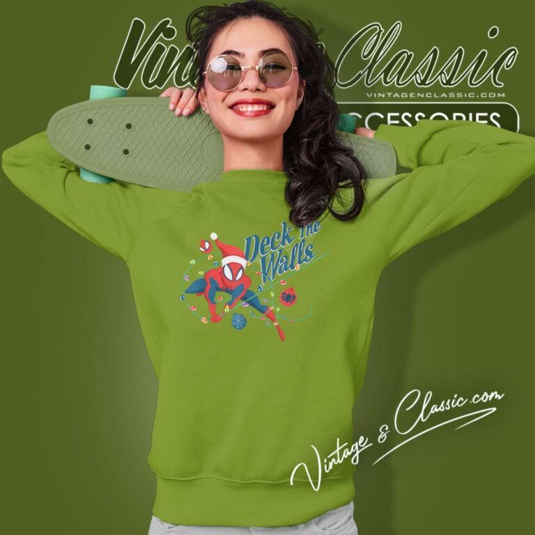 Spiderman Shirt Deck The Walls Holiday Sweatshirt Spiderman Shirt Deck The Walls Holiday Sweatshirt