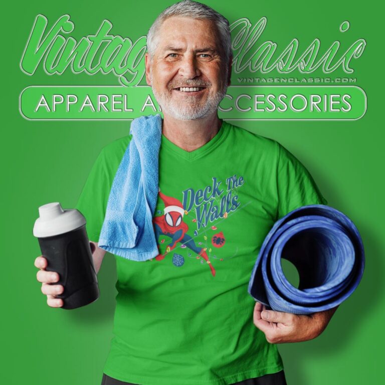 Spiderman Shirt Deck The Walls Holiday V Neck TShirt Spiderman Shirt Deck The Walls Holiday V Neck TShirt