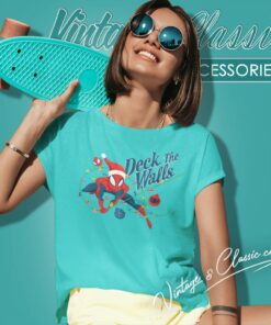 Spiderman Shirt Deck The Walls Holiday Women T Shirt