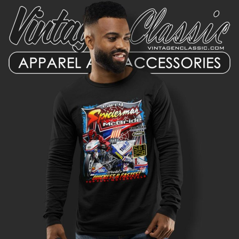 Spiderman Shirt Mcbride Trim Tex Motorcycle Long Sleeve Tee Spiderman Shirt Mcbride Trim Tex Motorcycle Long Sleeve Tee