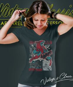 Spiderman Shooting Thwipp V Neck TShirt