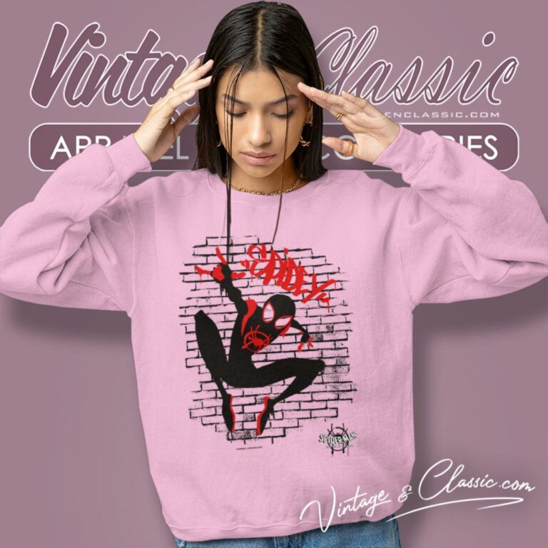 Spiderman Spiderverse Graffiti Sweatshirt Spiderman Spiderverse Graffiti Sweatshirt