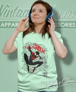 Spiderman Spiderverse Graffiti Women T Shirt