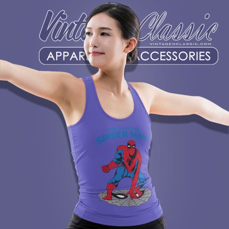 Spiderman The Amazing Tank Top Racerback Spiderman The Amazing Tank Top Racerback