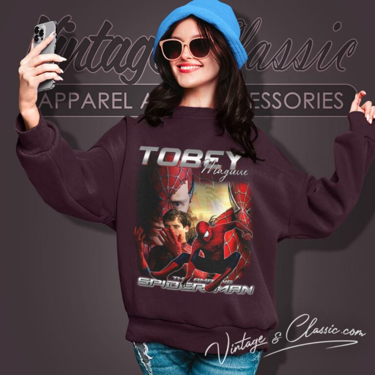 Spiderman Tobey Maguire Sweatshirt Spiderman Tobey Maguire Sweatshirt