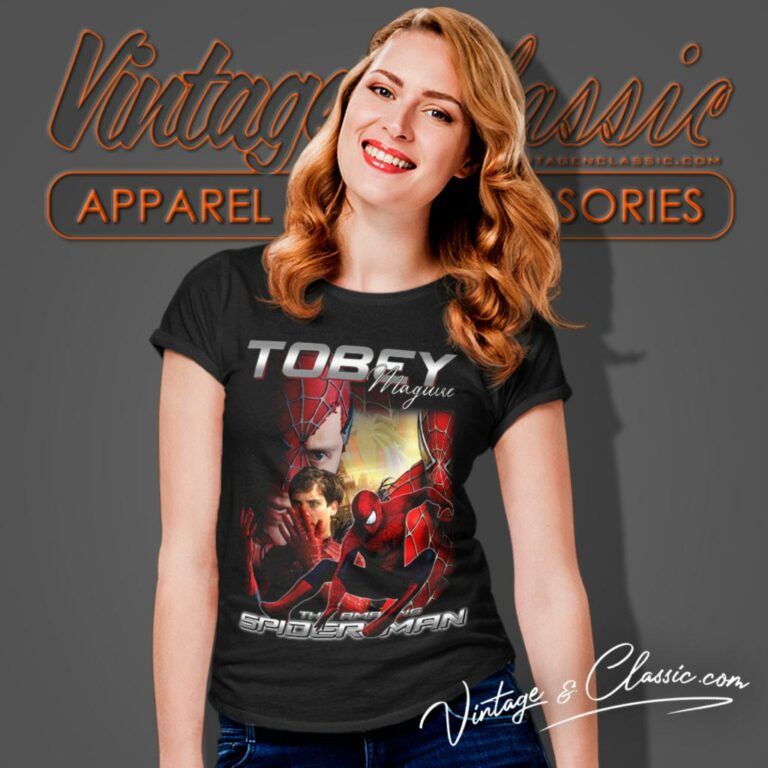 Spiderman Tobey Maguire Women T Shirt Spiderman Tobey Maguire Women T Shirt