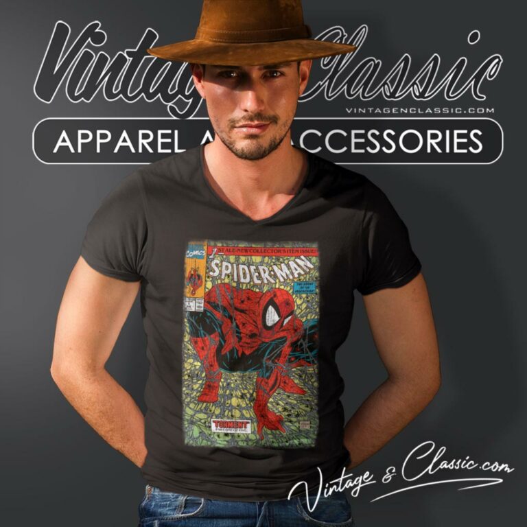 Spiderman Torment V Neck TShirt Spiderman Torment V Neck TShirt