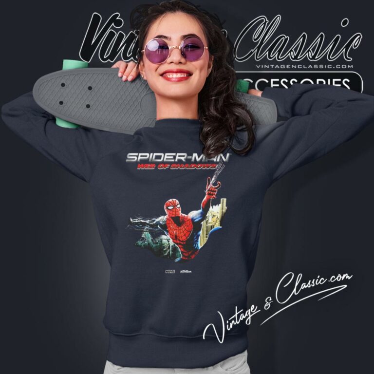 Spiderman Web Of Shadows Sweatshirt Spiderman Web Of Shadows Sweatshirt