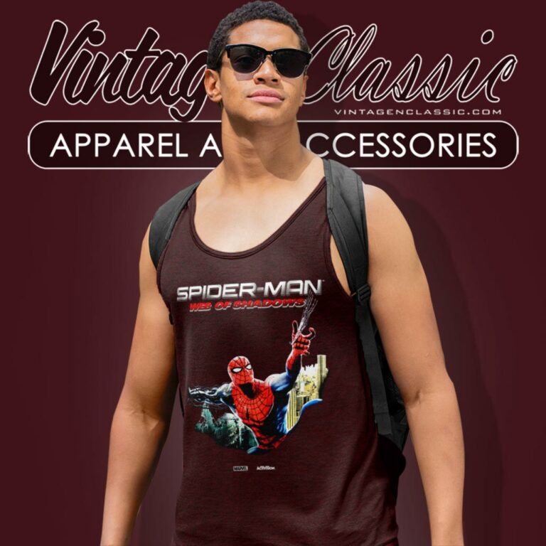 Spiderman Web Of Shadows Tank Top Racerback Spiderman Web Of Shadows Tank Top Racerback
