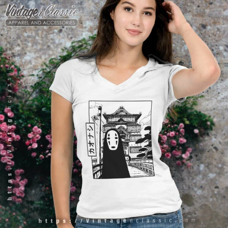 Spirited Away No Face V Neck TShirt Spirited Away No Face V Neck TShirt