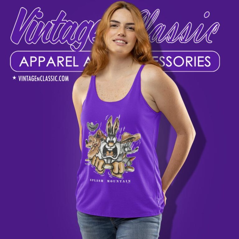 Splash Mountain Brer Rabbit Tank Top Racerback Splash Mountain Brer Rabbit Tank Top Racerback