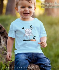 Sponge Boo Skeleton Halloween kids Tshirt