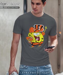 Spongebob Cincinnati Bengals Football Shirt T shirt