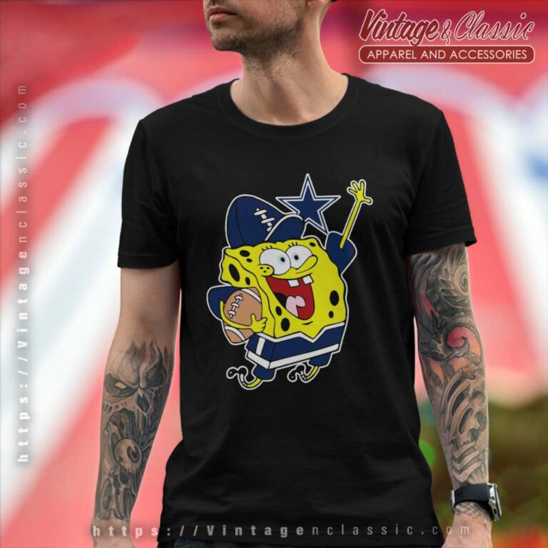 Spongebob Dallas Cowboys Football T Shirt Spongebob Dallas Cowboys Football T Shirt