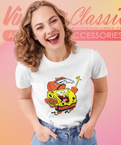 Spongebob Denver Broncos Football Shirt Women T shirt