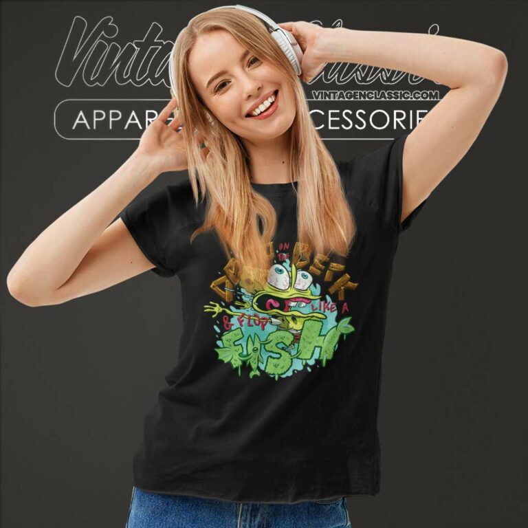 Spongebob Drop On The Deck And Flop Like A Fish Women TShirt Spongebob Drop On The Deck And Flop Like A Fish Women TShirt