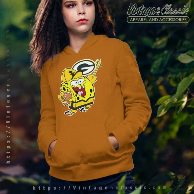 Spongebob Green Bay Packers Hoodie Spongebob Green Bay Packers Hoodie