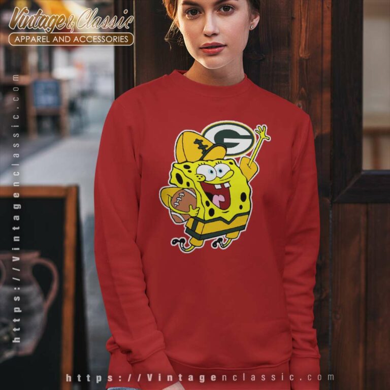 Spongebob Green Bay Packers Sweatshirt Spongebob Green Bay Packers Sweatshirt