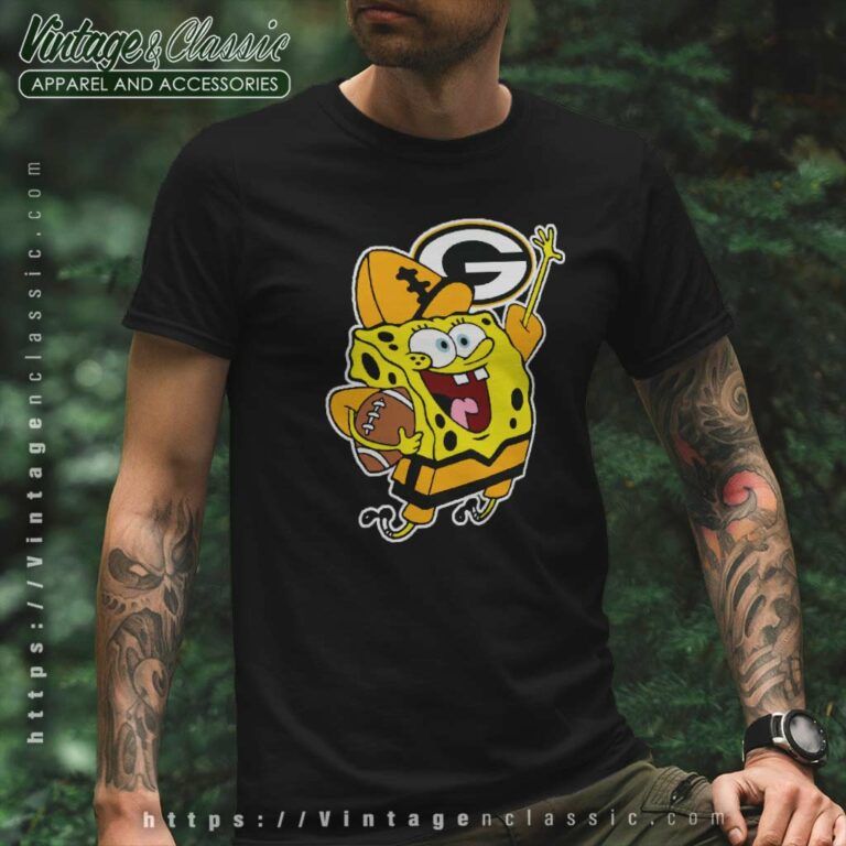 Spongebob Green Bay Packers T Shirt Spongebob Green Bay Packers T Shirt