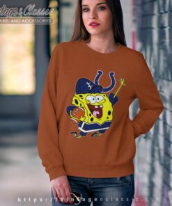Spongebob Indianapolis Colts Football Shirt Sweatshirt