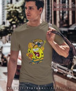 Spongebob Jacksonville Jaguars Football Shirt T shirt