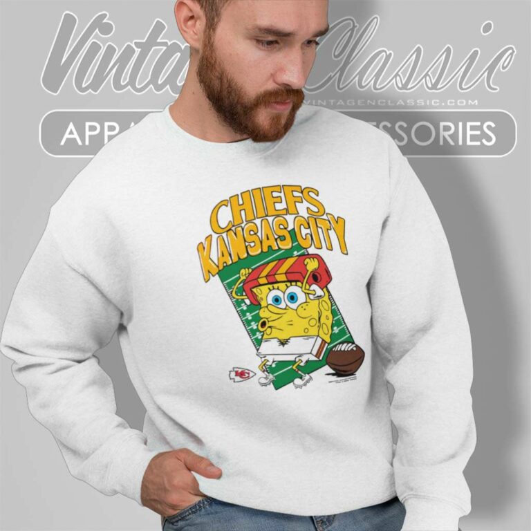 Spongebob Kc Chiefs Super Bowl Lviii Sweatshirt Spongebob Kc Chiefs Super Bowl Lviii Sweatshirt