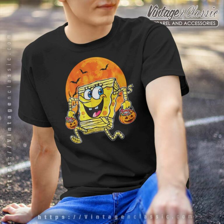 Spongebob Mummy Pumpkin Halloween T Shirt 1 Spongebob Mummy Pumpkin Halloween T Shirt 1