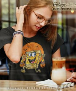 Spongebob Mummy Pumpkin Halloween Women TShirt 1