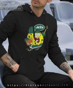 Spongebob New York Jets Football Shirt Hoodie
