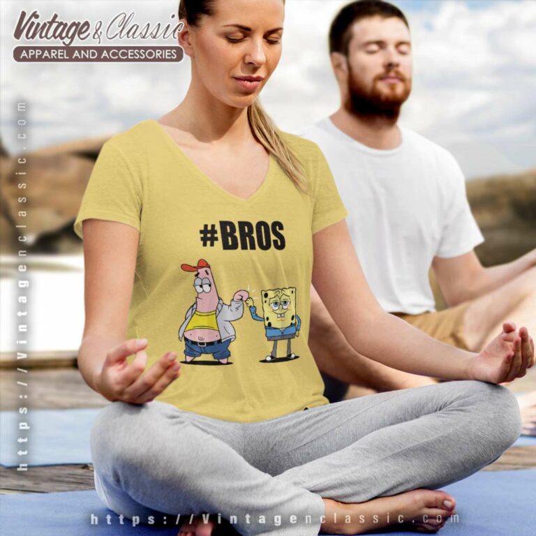 Spongebob Patrick Bros V Neck TShirt Spongebob Patrick Bros V Neck TShirt