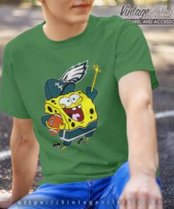 Spongebob Philadelphia Eagles Football Shirt T shirt