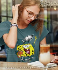 Spongebob Philadelphia Eagles Football Shirt