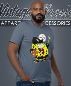 Spongebob Pittsburgh Steelers Football Shirt T shirt