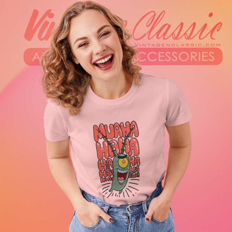 Spongebob Plankton Muahaha Women TShirt Spongebob Plankton Muahaha Women TShirt