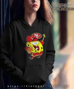 Spongebob San Francisco 49ers Football Shirt Hoodie