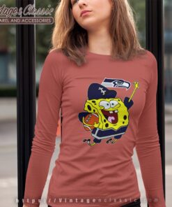 Spongebob Seattle Seahawks Football Shirt